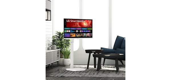 LG전자 UHD 스마트모니터 이동형스탠드 패키지상품 엘텐바이미, 32U721SAW 라이트스탠드(직접설치), 80cm 1