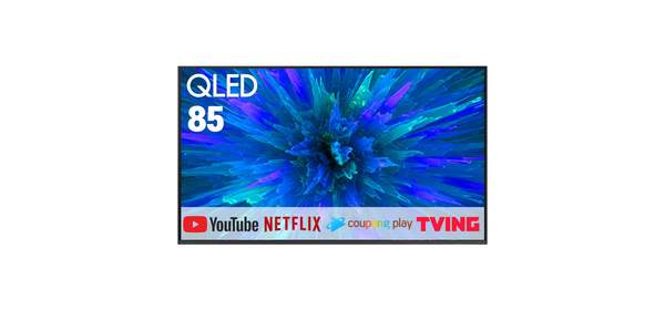 삼성전자 85인치 4K UHD 스마트 OTT 미러링 QLED TV 85Q60, 고객직접설치, 스탠드형 1