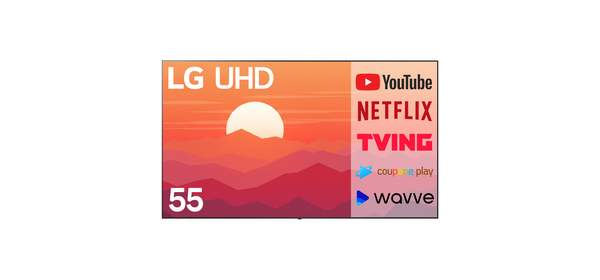 LG전자 55인치 138CM 울트라HD UHD 4K 스마트 LED TV OTT 어플 미러링 지원 55UQ7570, 방문설치, 벽걸이형, 138cm(55인치)