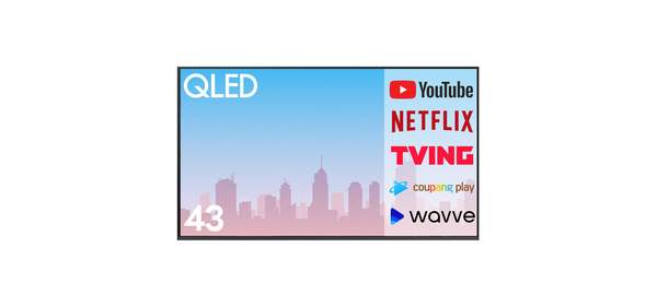 삼성전자 43인치 (109cm) 25년형 QLED 퀀텀닷 UHD 4K 스마트 TV 큐엘이디 OTT 어플 지원 43Q7F, 방문설치, 스탠드형, 109cm(43인치) 1