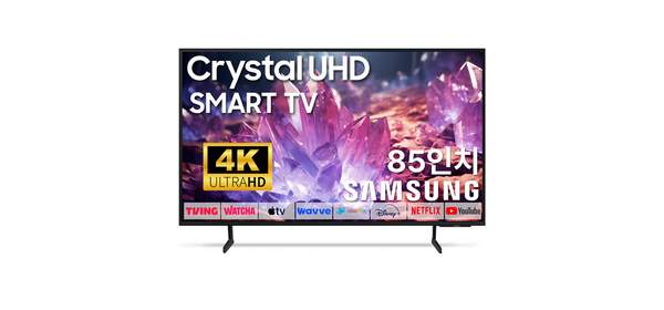 삼성 85인치 업스케일링 TV 4K UHD LED 스마트티비 85DU7200 OTT 사용가능, 방문설치, 벽걸이형 1