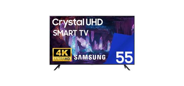 삼성 55인치 TV 크리스탈 UHD 4K LED 스마트 티비 55TU7000 미러링 유튜브 넷플릭스 티빙, 고객직접설치, 55인치티비, 스탠드형 1