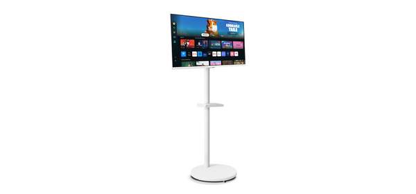 삼성 스마트모니터 M5 S27DM501 68.6cm 화이트+삼탠바이미 패키지 무빙스탠드 IPTV 거치대 패키지, 스마트모니터 M5+스탠드