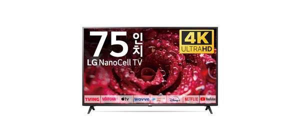 LG TV 189cm(75인치) 나노셀 4K LED 스마트 티비 75NANO80 로컬변경, 방문설치, 벽걸이형 1