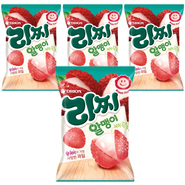 오리온 리찌 알맹이 젤리