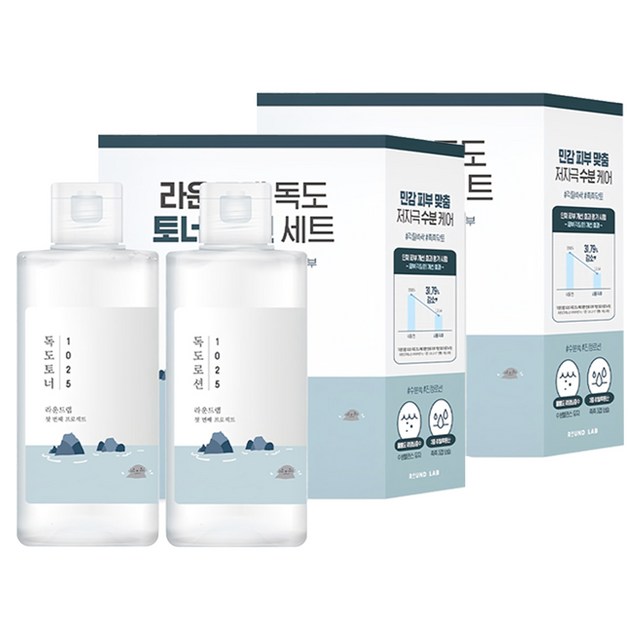 라운드랩 독도 토너 200ml + 로션 200ml 세트 솔직 후기 | 피부 타입별 분석 - 대표 이미지