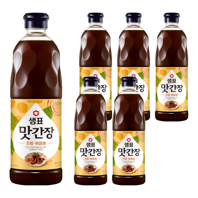 샘표 맛간장 조림볶음용, 860ml, 6개