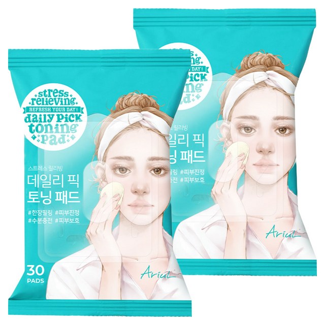 [비건뷰티] 아리얼 데일리 픽 토닝패드 57g 솔직 후기 | 실사용자 리뷰 분석 - 상품 이미지 1
