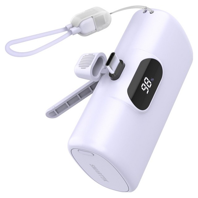 스마텍 고속충전 일체형 미니 보조배터리 10000mAh C타입 실사용 사진