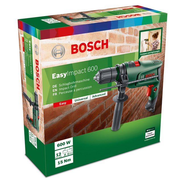보쉬 유선 해머드릴 EasyImpact 600, 1개