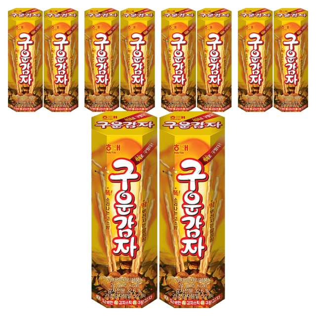 해태제과 구운감자, 24g, 10개