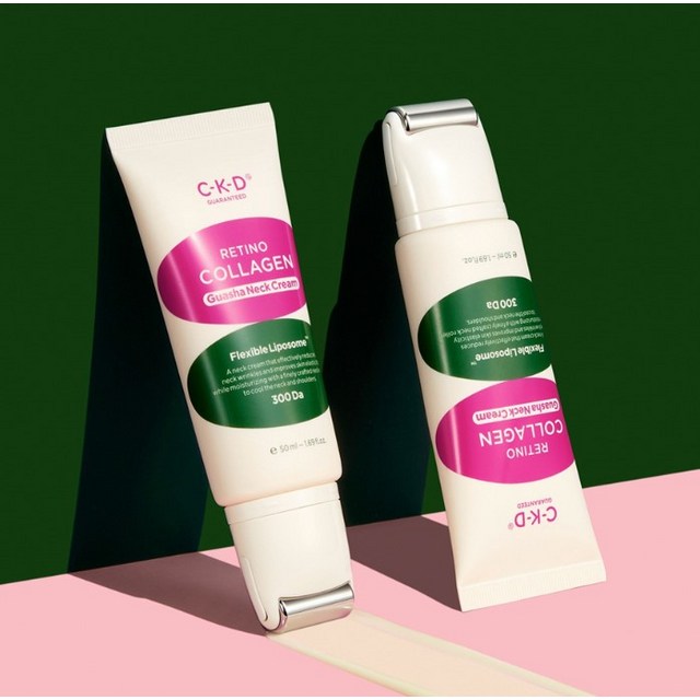 씨케이디 레티노콜라겐 저분자 300 괄사 목주름 크림 50ml + 콜라겐... 솔직 후기 | 피부 타입별 분석 - 상품 이미지 4