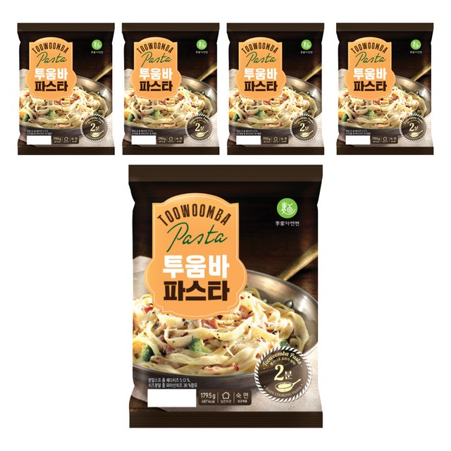 이가자연면 투움바파스타, 179.5g, 5개