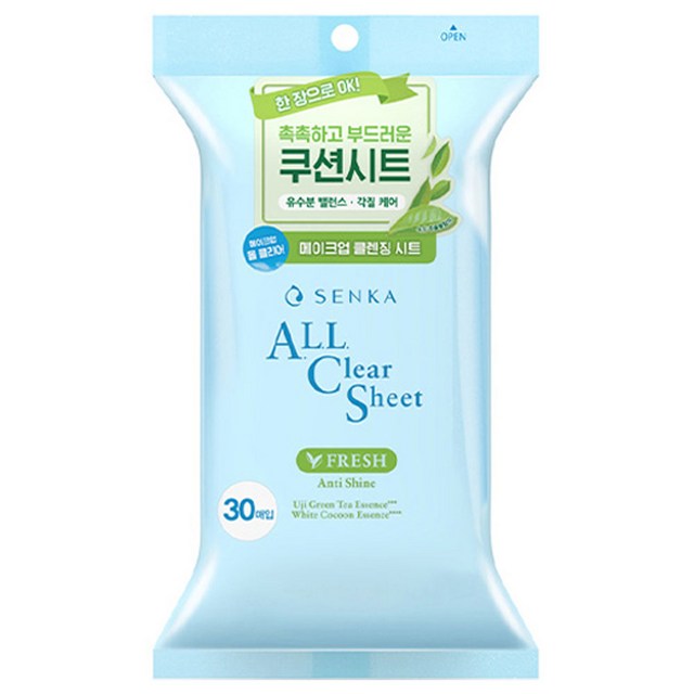 센카 올 클리어 프레시 클렌징 시트 솔직 후기 | 피부 타입별 분석 썸네일