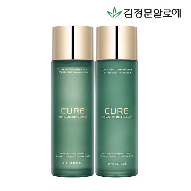 큐어 수딩 토너+에멀젼 솔직 후기 | 피부 타입별 분석 - 대표 이미지
