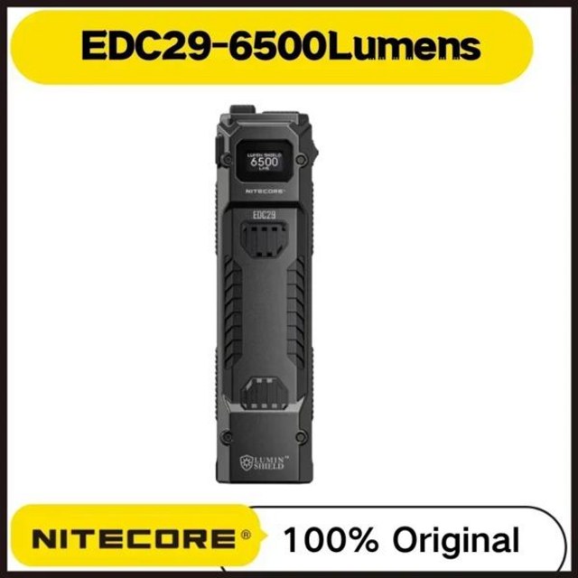 NITECORE EDC29 USB-C 충전식 손전등 6500루멘 디스플레이 내장 2500mAh 배터리