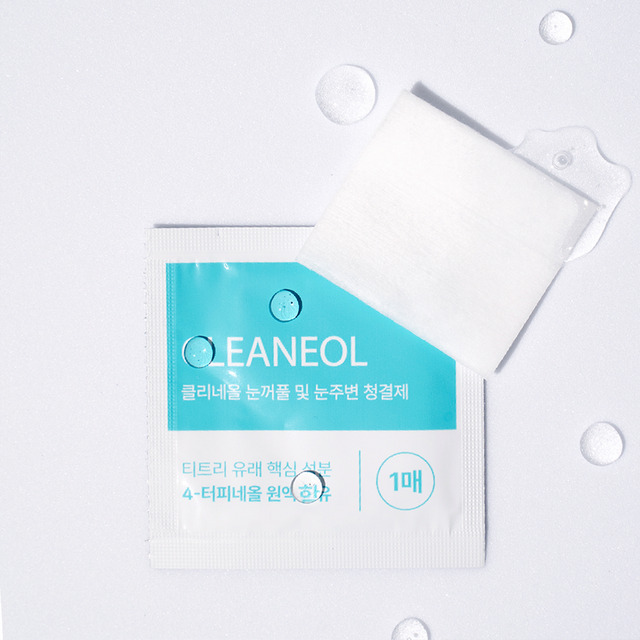 클리네올 눈꺼풀 및 눈주변 청결제 60매 4-터피네올 기반의 저자극 눈꺼... 솔직 후기 | 피부 타입별 분석 - 상품 이미지 2