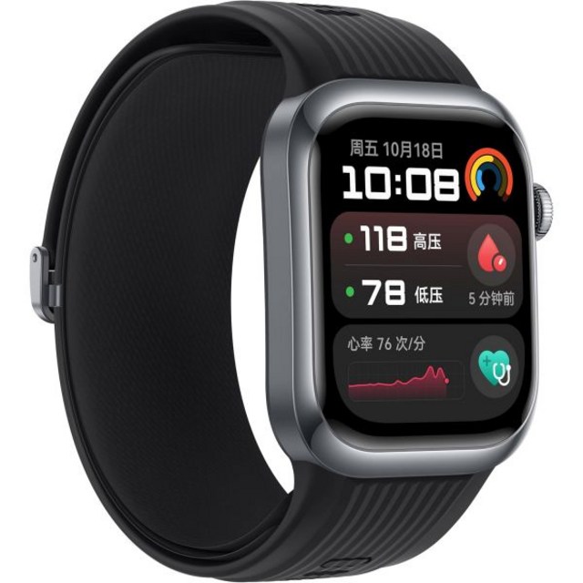 화웨이 워치 D2 루카-B19 블랙 알루미늄 케이스 플루오린 엘라스토머 스트랩 48mm GPS 심박수 모니터 SPO2