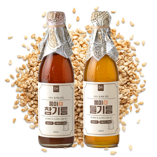 저온압착 진한 들기름 100% 통들깨, 180ml, 1개