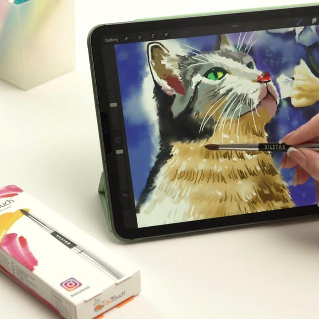 부터치 실스타의 전문가용 디지털 페인팅 브러시 스타일러스 Butouch Professional Digital Painting Brush Stylus by SILSTAR