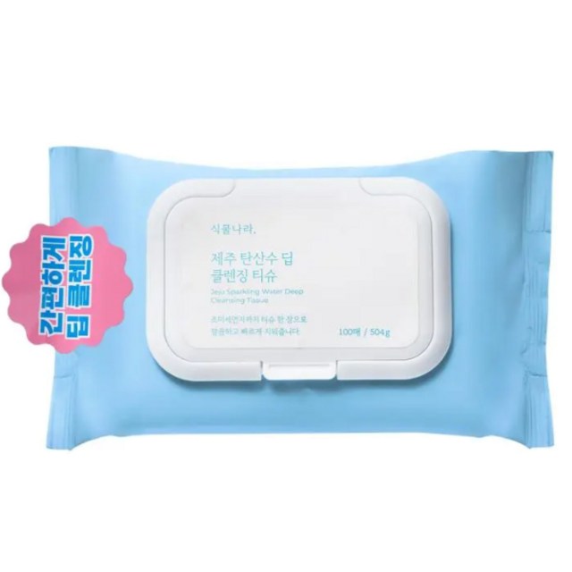 식물나라 제주탄산수 퀵앤딥 클렌징티슈 100매 솔직 후기 | 피부 타입별 분석 썸네일