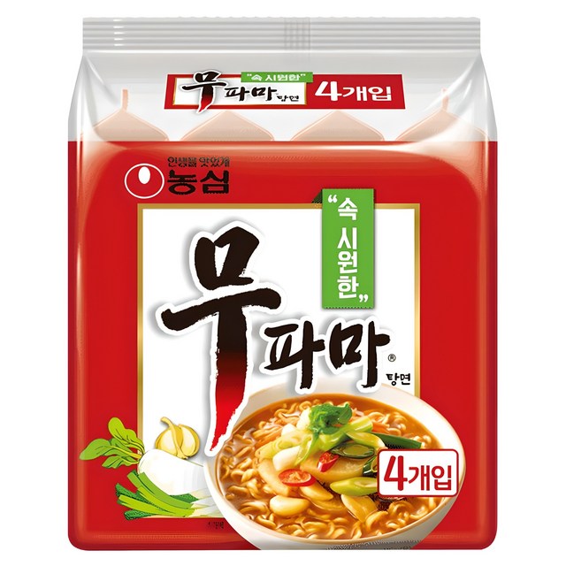 무파마탕면 122g, 4개