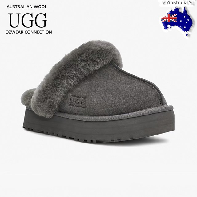 Australian UGG OZWEAR 어그 디스케트 여성 겨울 방한 털슬리퍼 1122550-CHE