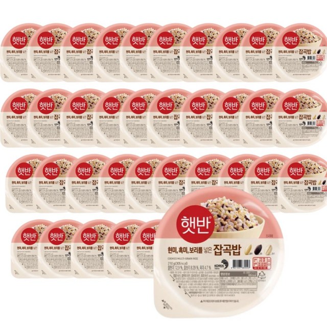 CJ 햇반 잡곡밥, 210g, 36개 상품 사진