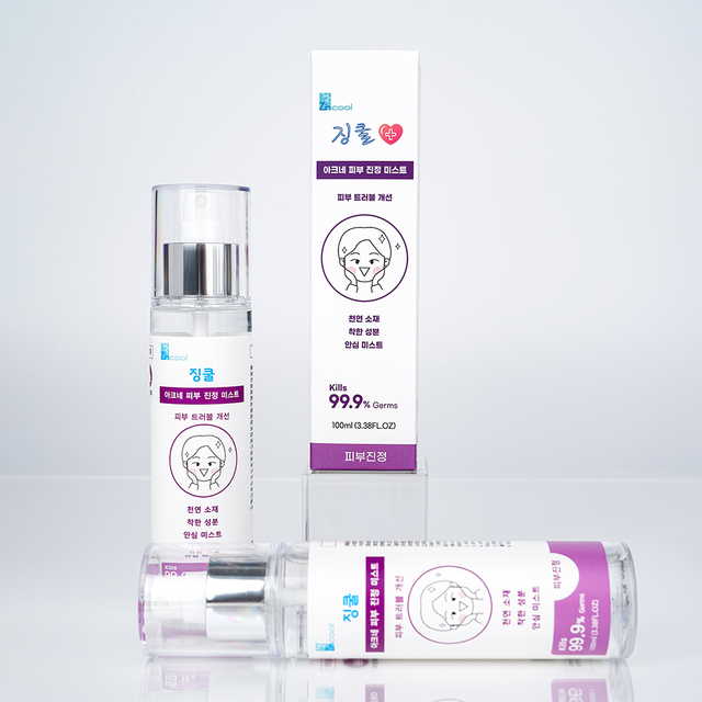 징쿨 아크네 피부진정 미스트 100ml x 3개입 여드름성 피부 트러블 개선 항균 항진 피부활성화 천연소재 안심 미스트 이미지 3