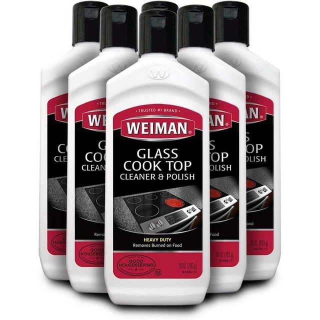 Weiman 와이만 글래스 쿡 탑 클리너 앤 폴리쉬, 283g, 6개