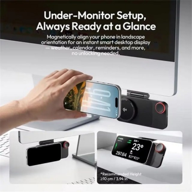 패션 CW15 무선 충전기 15W 고속 충전 스탠바이 지원 마그네틱 스냅 데스크탑 휴대폰 스탠드