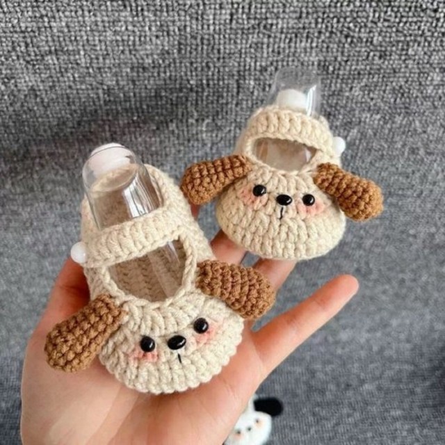 아기 신발 뜨개질 재료키트 털실 코바늘 DIY