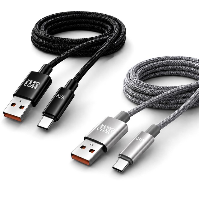 1+1 제로큐브 네오 파워링크 USB A to C타입 고속충전 패브릭 데이터 충전 케이블