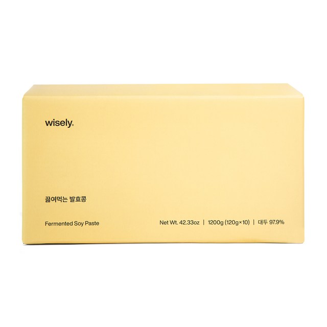 와이즐리 끓여먹는 발효콩 (청국장), 120g, 10개