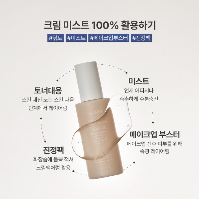 랑느 눈물막 레이어링 이층상 속보습 크림 미스트 1개 100ml 솔직 후기 | 실사용자 리뷰 분석 - 상품 이미지 3