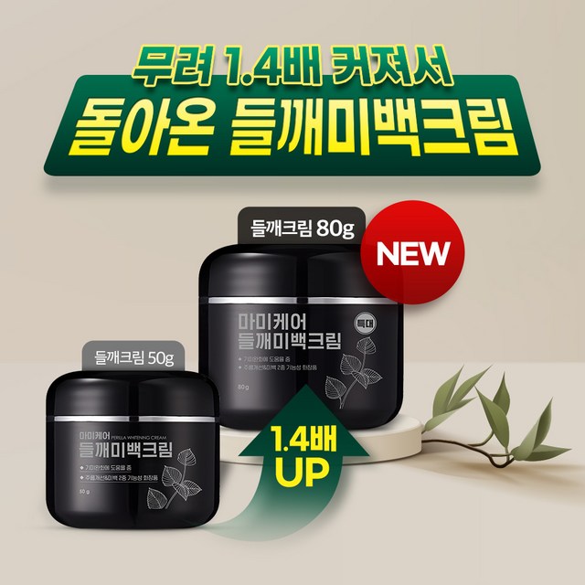 마미케어 기미 잡티 멜라논 트라넥삼산 들깨미백크림 대용량 이미지 2