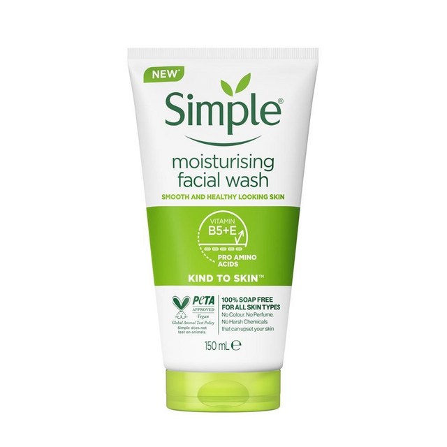심플 모이스처라이징 페이셜 워시 중성용 Simple 150 ml 솔직 후기 | 피부 타입별 분석 - 상품 이미지 1