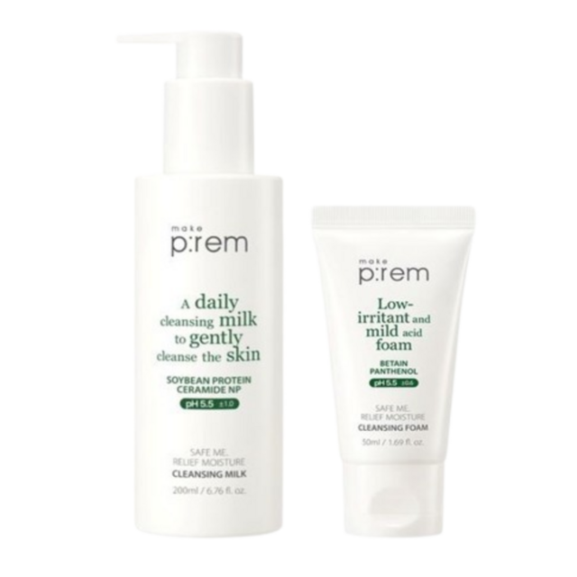 메이크프렘 저자극 순둥 클렌징 밀크 기획세트(200ml+50ml) 솔직 후기 | 피부 타입별 분석 썸네일