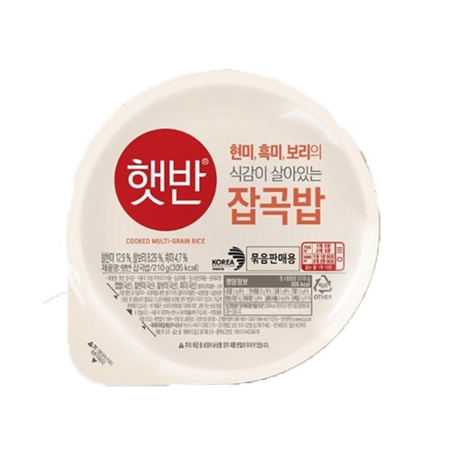 햇반 잡곡밥, 210g, 36개