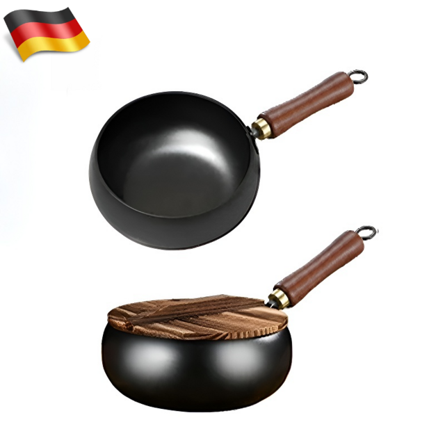 100명 원목 주걱 증정 다용도 경량 주철 냄비 볶음냄비 가정용 볶음냄비 볶음냄비 무코팅 배냄비 인덕션 적용