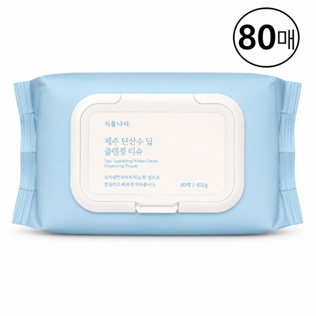 식물나라 제주 탄산수 딥 클렌징티슈 솔직 후기 | 피부 타입별 분석 썸네일