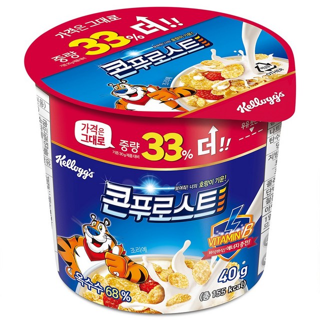 콘푸로스트 컵 시리얼, 40g, 1개 상품 사진