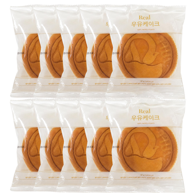 밀크 우유케이크 개별포장 카스테라, 900g, 1개