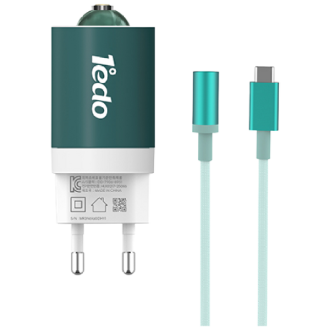 1edo GaN 30W PD PPS 마그네틱 포트 고속 충전기 세트 Type-c 케이블 3A/1M 포함