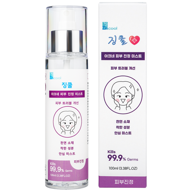징쿨 아크네 피부진정 미스트 여드름성 피부 트러블 개선 항균 항진 피부활... 솔직 후기 | 실사용자 리뷰 분석 - 상품 이미지 1