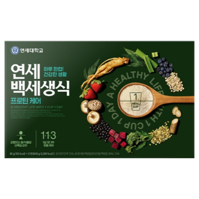 연세유업 백세생식 프로틴 케어 - 선식가루 | 쿠팡