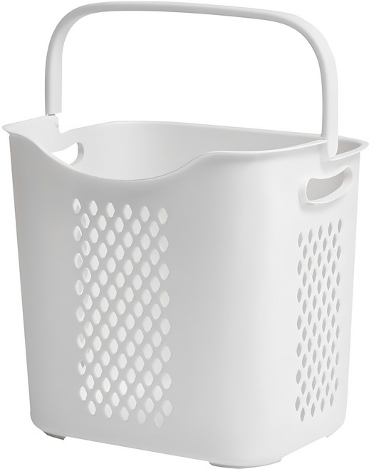 손잡이가 편리한 빨래바구니, 아이보리