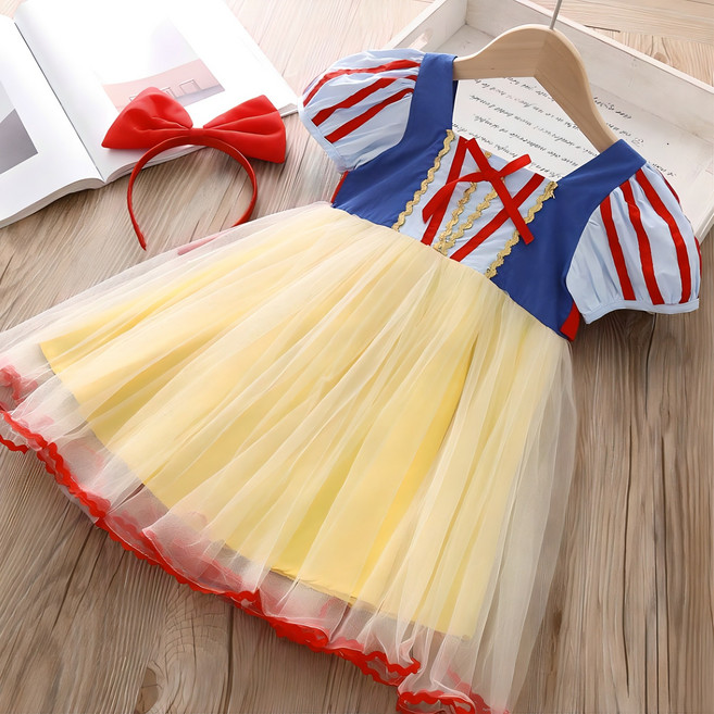 可愛蝴蝶結公主洋裝 + 蝴蝶結髮帶