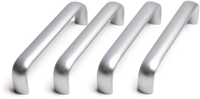 손잡이세상 모닝 2구 가구손잡이 P128mm 실버, 4개