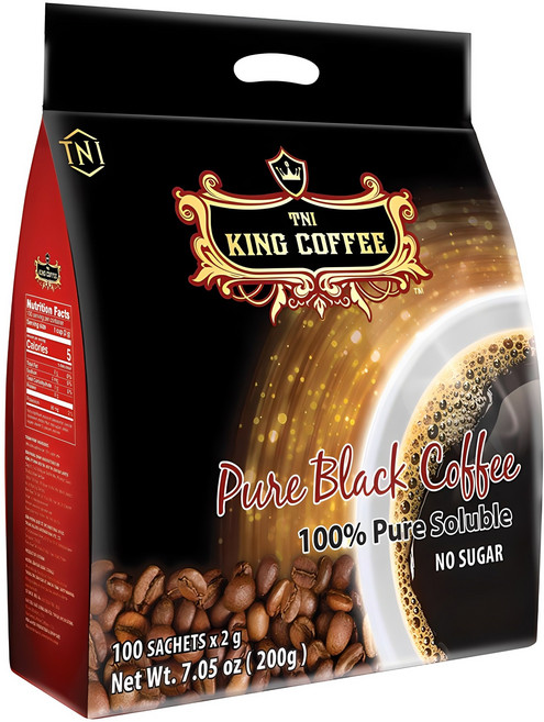 티엔아이킹커피 퓨어블랙 인스턴트 커피, 2g, 100개입, 1개